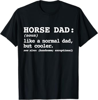 MAD LABS TEES Dad's with Horses, Equestrian Lover Horse Dad T-Shirt