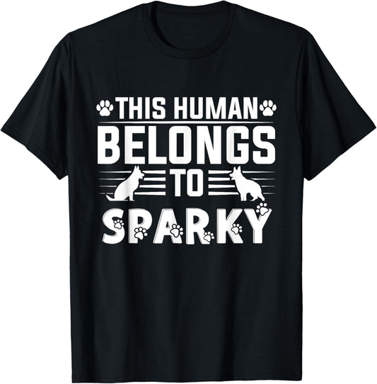 Dog Name Sparky Gift Belongs To Pet Dog Sparky T-Shirt