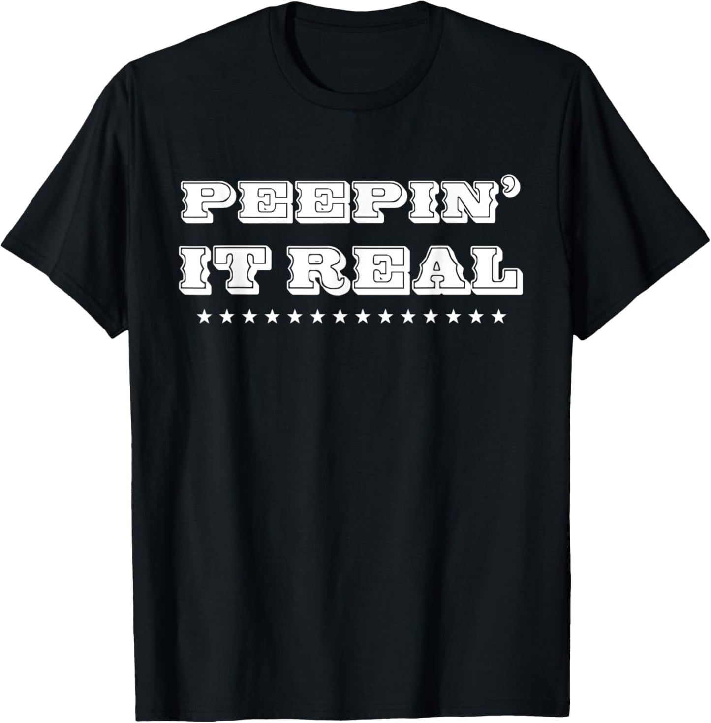 Rabbit Peepin' It Real Easter Funny Novelty T-Shirt
