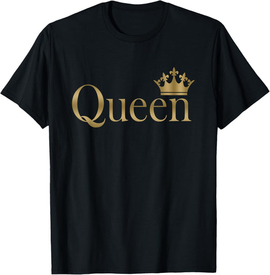 Queen Golden Crown Birthday T-Shirt T-Shirt