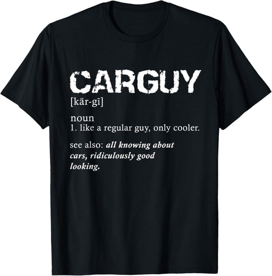 Funny Car Guy Car Guy Definition Gear Head T-Shirt