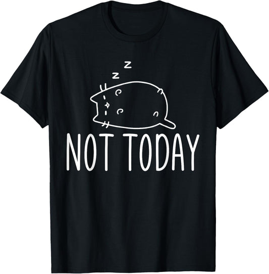 Not Today Crazy Cat T-Shirts Graphic Cute Funny T-Shirt