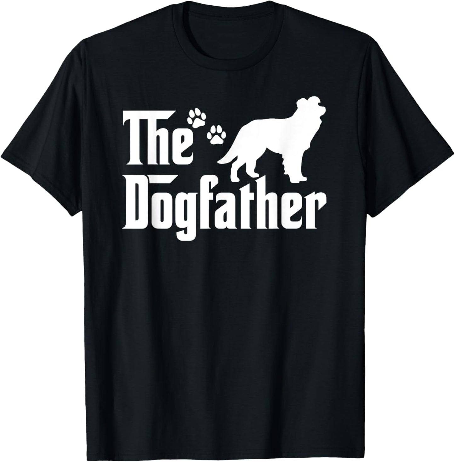 The Dogfather Tee Fathers day Gift Dog Lover Border Collie T-Shirt