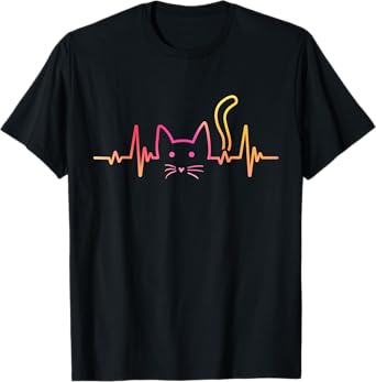 Heartbeat Cat Lover And Soft Paws T-Shirt for Men Women