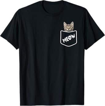Cat In A Pocket - Kitten Lover Tiny Kitty Funny T-Shirt