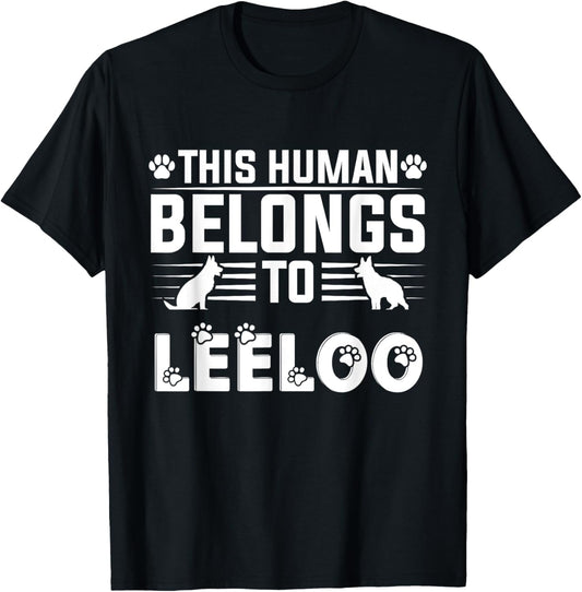 Dog Name Leeloo Gift Belongs To Pet Dog Leeloo T-Shirt