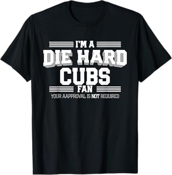 Brenham Cubs Official High School Gear Cubs Brenham Die Hard Fan HS T-Shirt