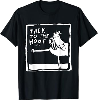 Funny Womens Funny Talk to The Hoof Horseback Riding T-Shirt