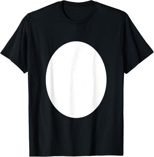 Black White Panda Bear Halloween Costume Cute Animal Belly T-Shirt