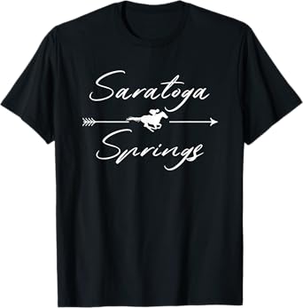 Saratoga Springs New York Toga Horse Racing T-Shirt