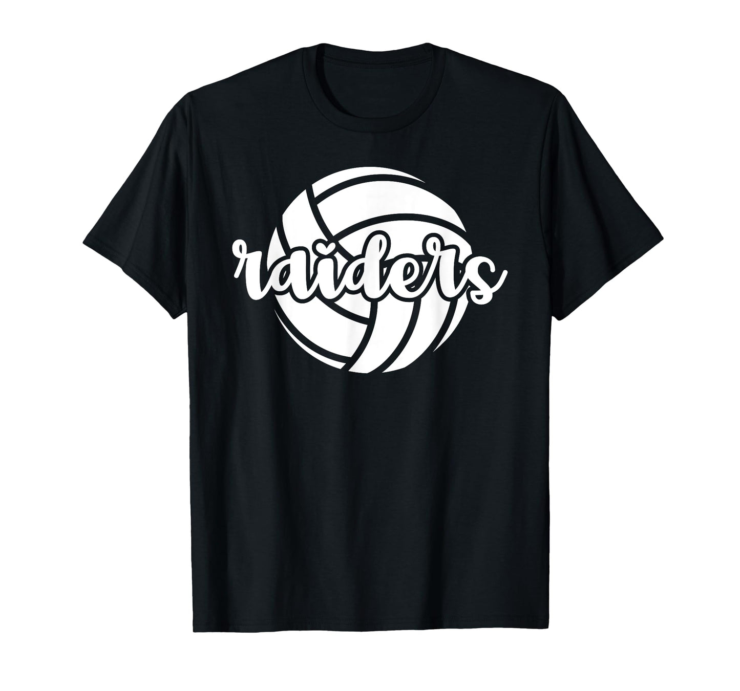 Raiders Volleyball Team Mascot School Spirit Game Night T-Shirt