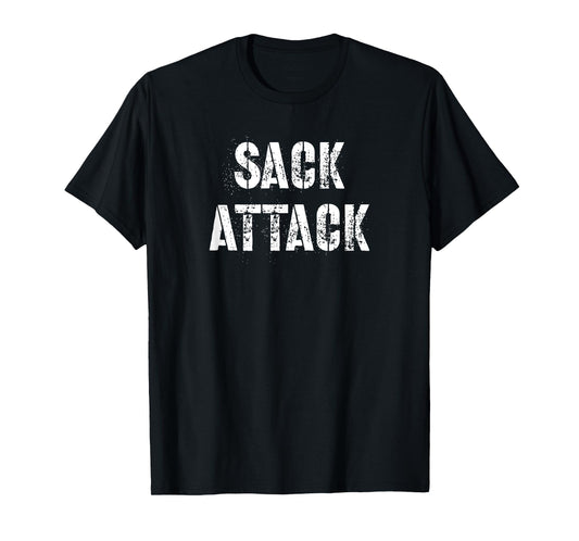 Sack Attack American Football Player Defensive Lineman T-Shirt