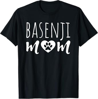 Basenji Mom Dog Lover Basenji Owner Basenji Mama Grandmother T-Shirt for Men Women Girls Kids