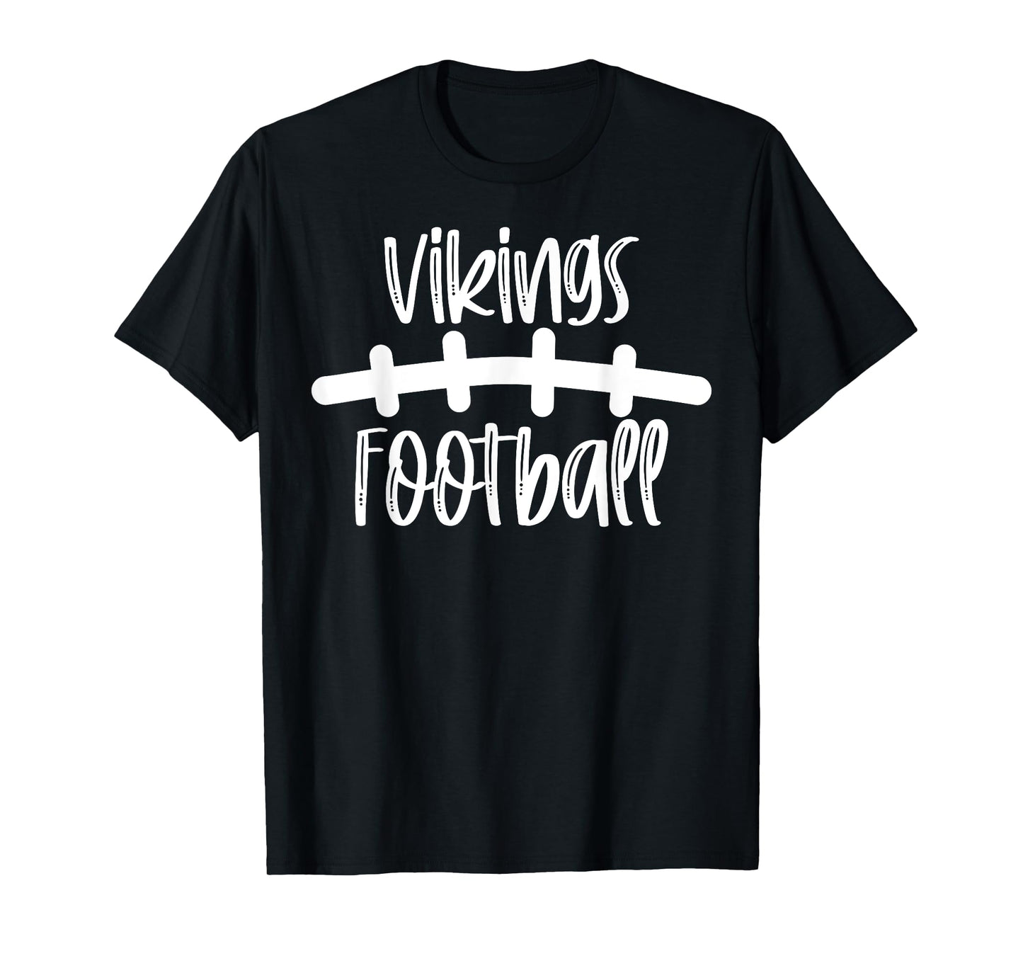 Vikings Football School Spirit Team Mascot Game Night T-Shirt