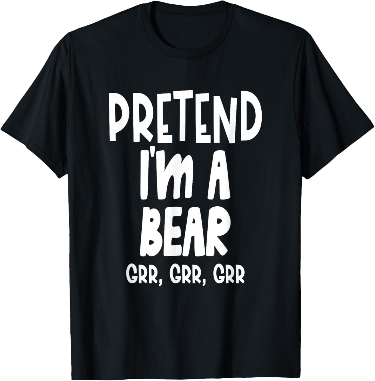 Fun Pretend Bear Shirt - Lazy Halloween Bear Costume T-Shirt