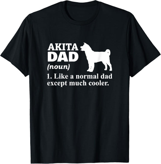 Akita Dad Japanese Dog Akita Inu Owner T-Shirt