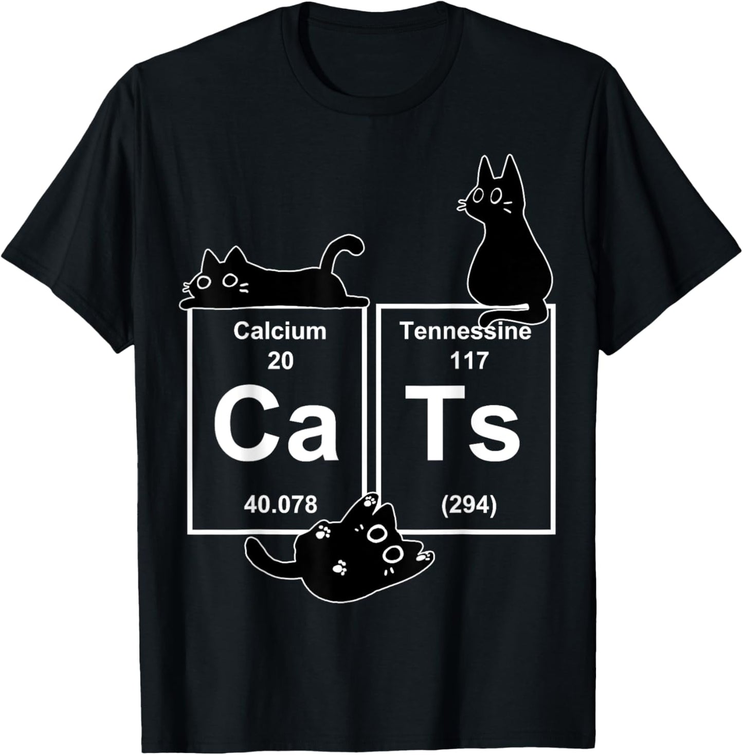 Cat Chemistry Periodic Table Funny Gifts Cat Dad, Cat Mom T-Shirt