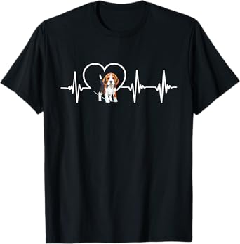 Beagle Heartbeat Love Beagle T-Shirt T-Shirt