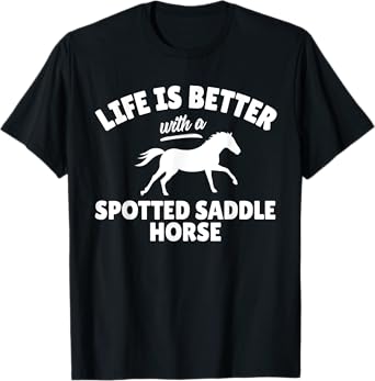 Spotted Saddle Horse Rider T-Shirt Equestrian Riding Gift T-Shirt