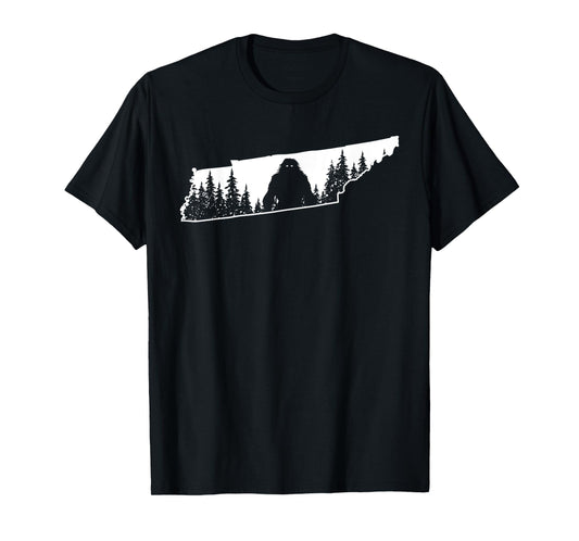 Tennessee Bigfoot Nature State Pride Sasquatch Silhouette T-Shirt