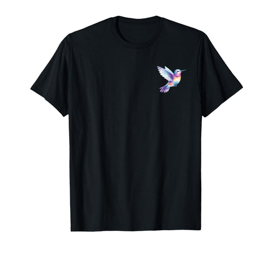 Hummingbird in pocket - Watercolor hummingbird T-Shirt