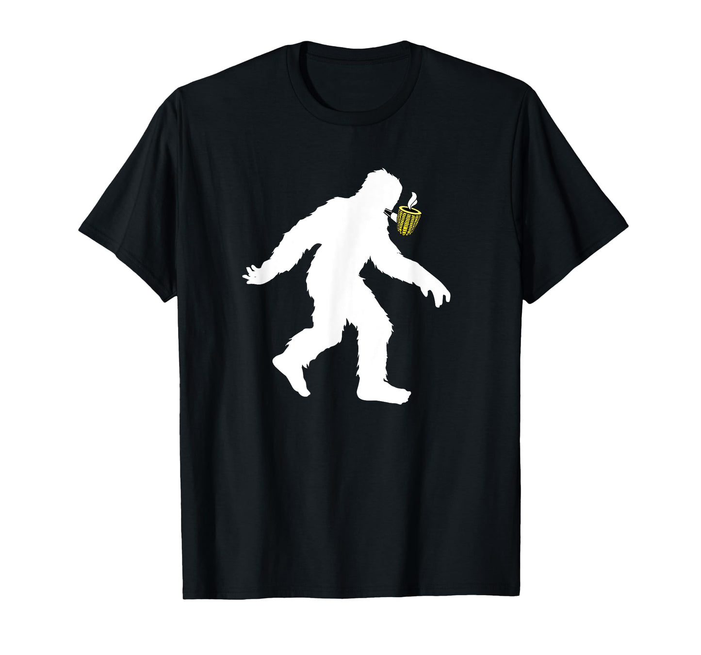 Corncob Tobacco Bigfoot Pipe Smoking Sasquatch Pipe Smoker T-Shirt