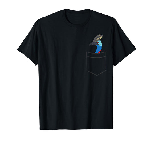 Cassowary In a Pocket Cute Pocket Cassowary Bird T-Shirt