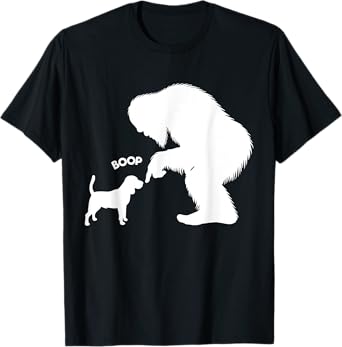 Funny Bigfoot Sasquatch Beagle Boop T-Shirt