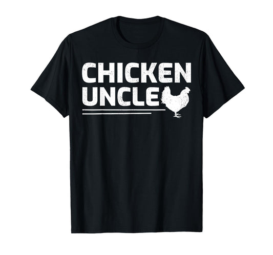 Chicken Farmer Retro Best Chicken Uncle Father's Day T-Shirt