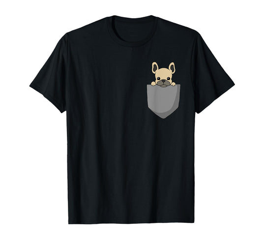 French Bulldog Pocket Funny French Bulldog T-Shirt