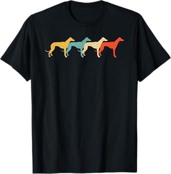 Greyhound Vintage Retro Dog Pet Racer Lover 60s 70s Gift T-Shirt