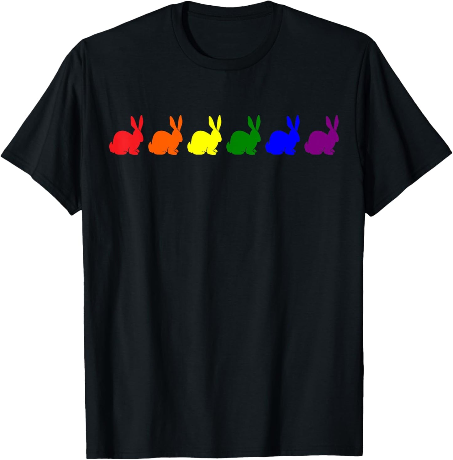 Rabbits LGBT Flag Gay Pride Transgender Rainbow Lesbian LGBT T-Shirt