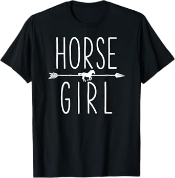 Horse Girl I Love My Horses Equestrian Horseback Riding T-Shirt
