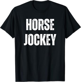 Horse Jockey Vintage Imagination Role Play Funny DIY Costume T-Shirt