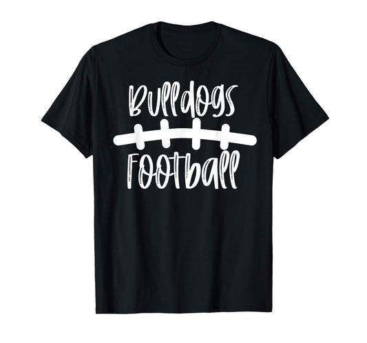 Bulldogs Football School Spirit Team Mascot Game Night T-Shirt