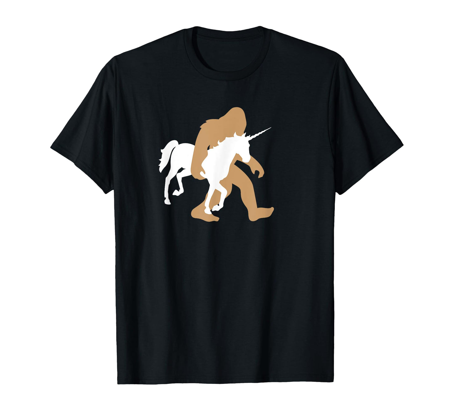Bigfoot Carrying Unicorn Funny Cute Sasquatch Gift T-Shirt
