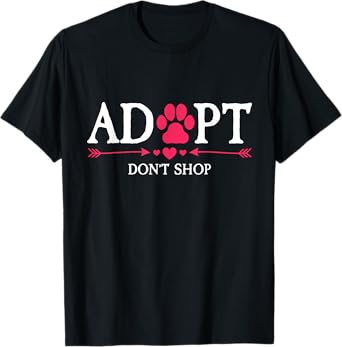 Rescued Is My Favorite Breed Adopt Don't Shop Dog Lovers T-Shirt