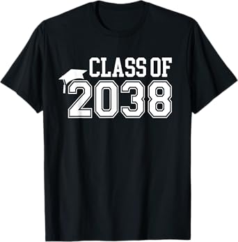 Kindergarten Class of 2038 First Day School Grow with Me T-Shirt