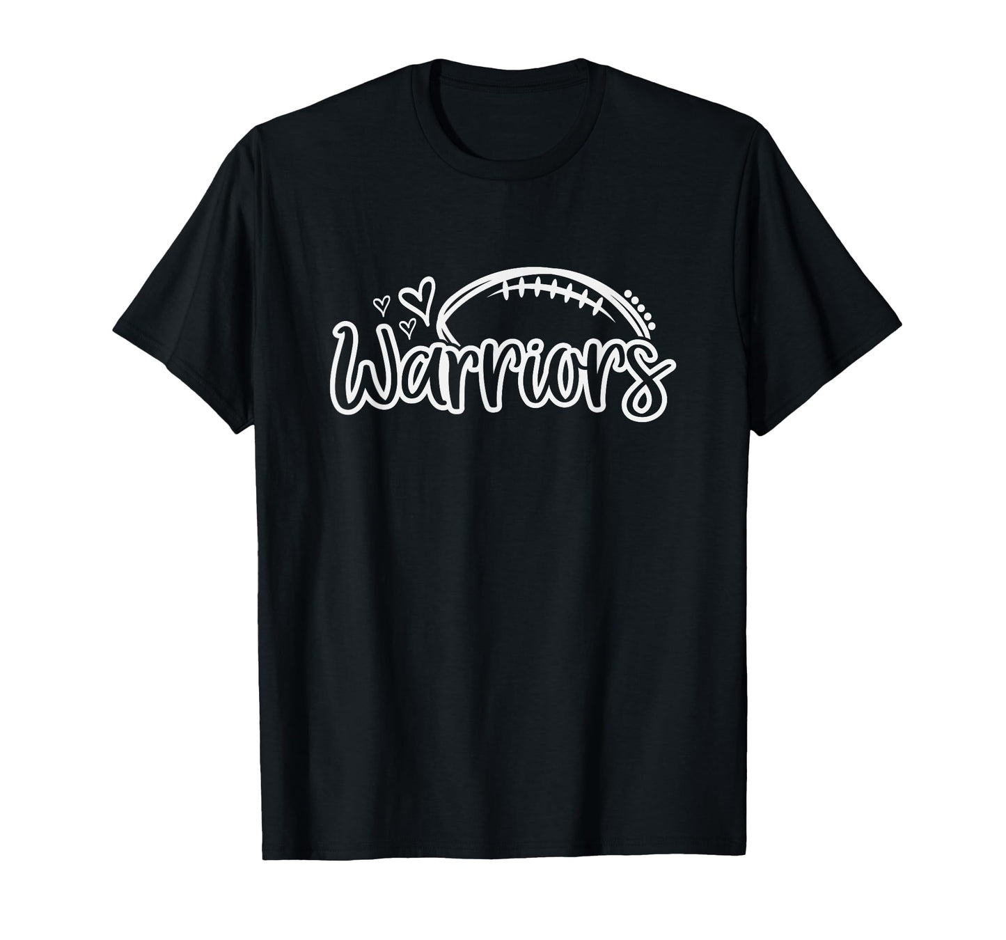 Football Warriors School Sports Fan Team Spirit T-Shirt