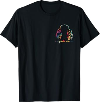 Poodle Mom Dog Lover Dog Breed Ear Pets Mama Mothers Day Men Women Kids T-Shirt