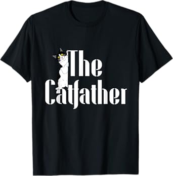 The Catfather Funny Cute Cat Dad Father Day Pet Kitty Lover T-Shirt