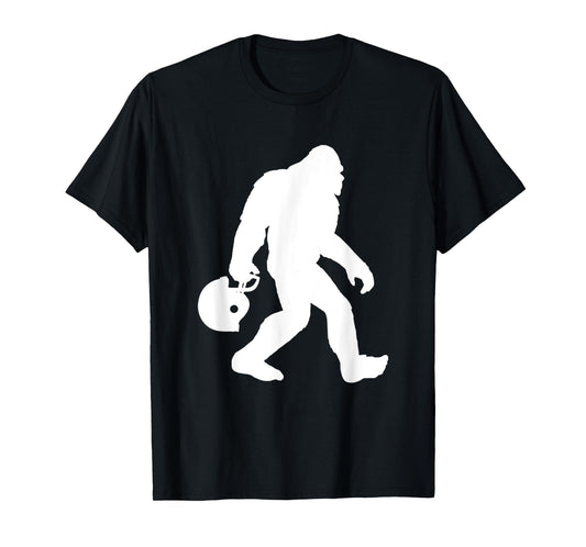 Funny Bigfoot Football Fan Gift for Sunday Football Lovers T-Shirt