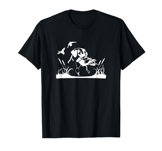 Bird Dog Duck Hunting Willow In The Marsh Hunter T-Shirt T-Shirt