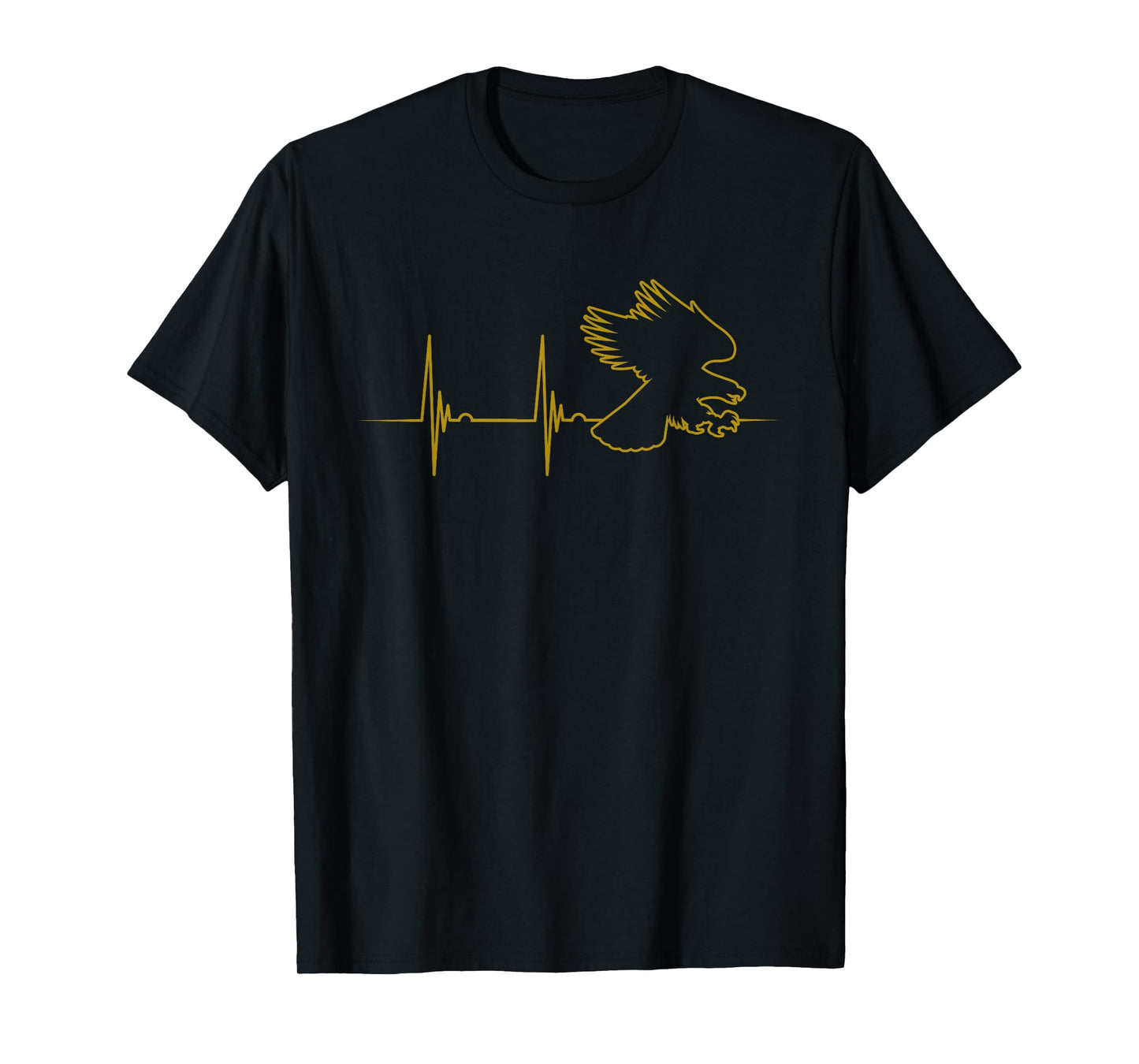 Great USA Eagle Heartbeat Funny American Bird Gift Men Women T-Shirt