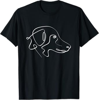 DOG LINE ART | Pets love | Puppy | Pitbull | Happy Dogs Pet Men Women Kids T-Shirt