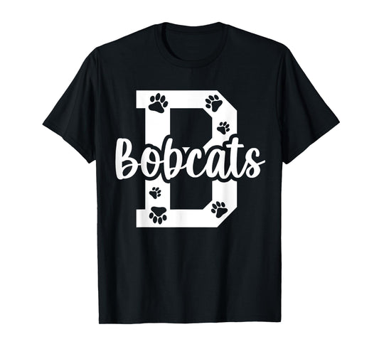 School Spirit Mascot Bobcats Back to School Teacher Student Men Women T-Shirt
