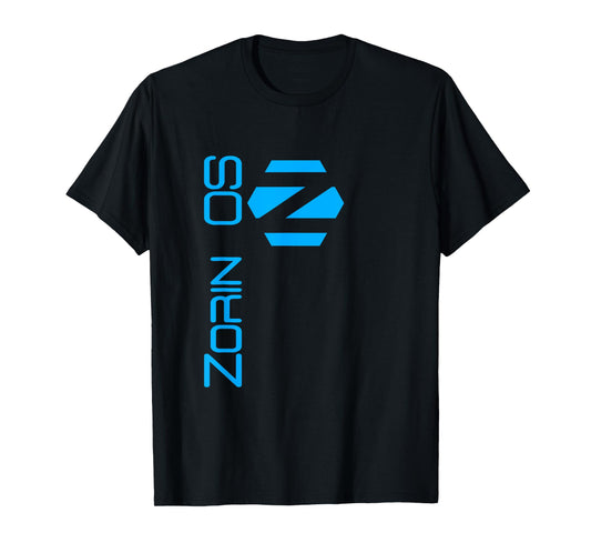 Linux Zorin OS tee with Tagline and Logo Open Source Os T-Shirt