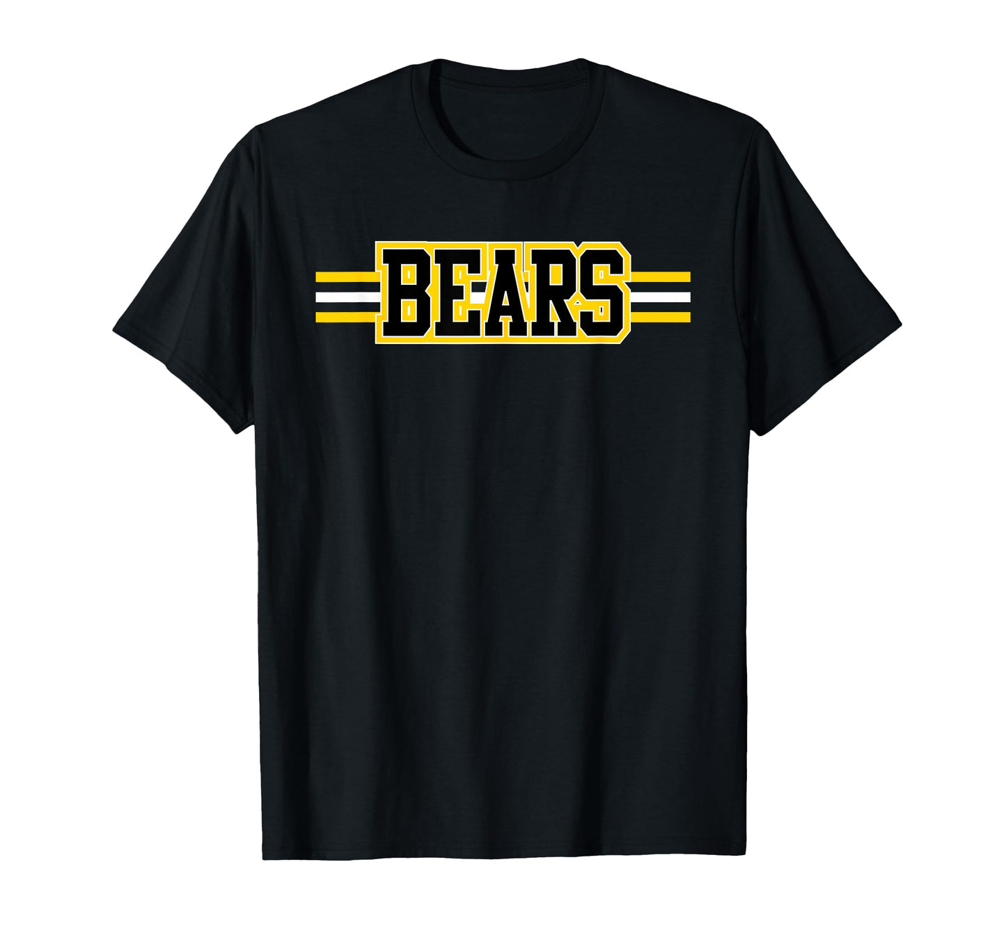 Bears School Spirit Mascot Bear Pride Yellow Bears Teacher T-Shirt