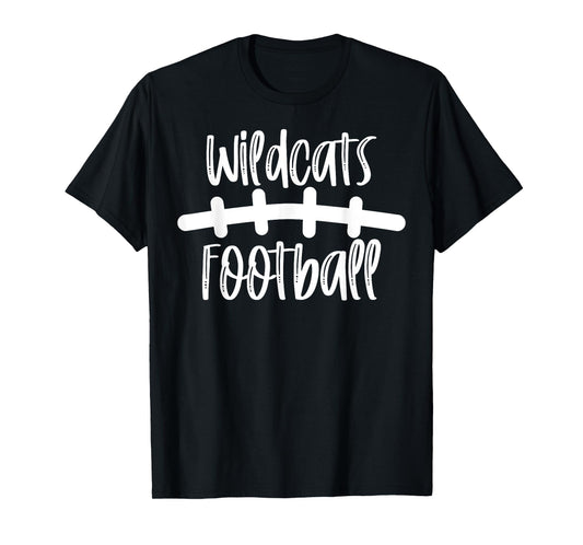 Wildcats Football School Spirit Team Mascot Game Night T-Shirt