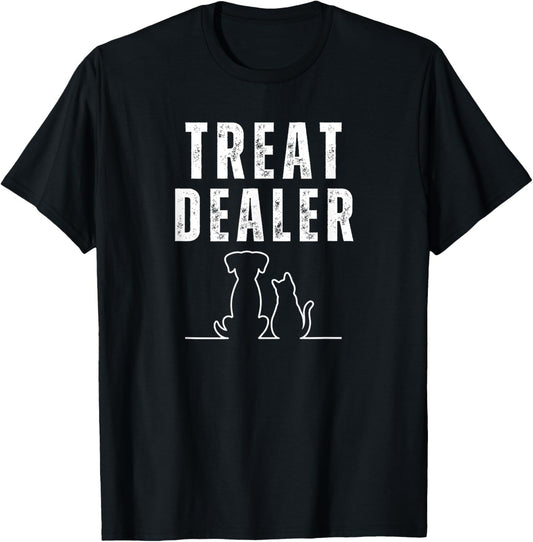 Funny Humor Dog Treat Dealer Dog Owner Dog Treats Dog Lover T-Shirt